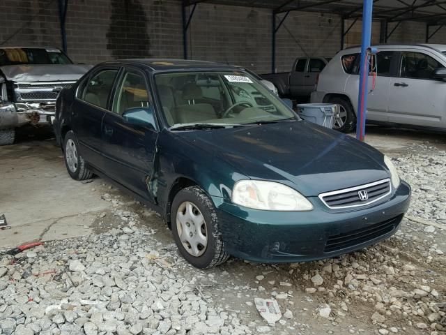 JHMEJ8644YS000304 - 2000 HONDA CIVIC EX მწვანე ფოტო 1