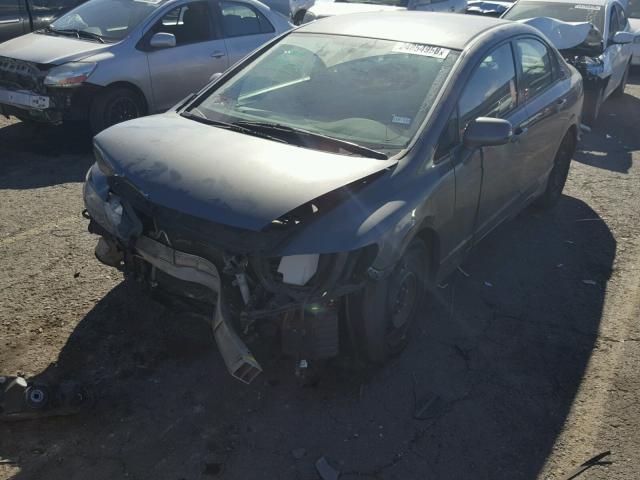 2HGFA1F59AH581772 - 2010 HONDA CIVIC LX CHARCOAL photo 2