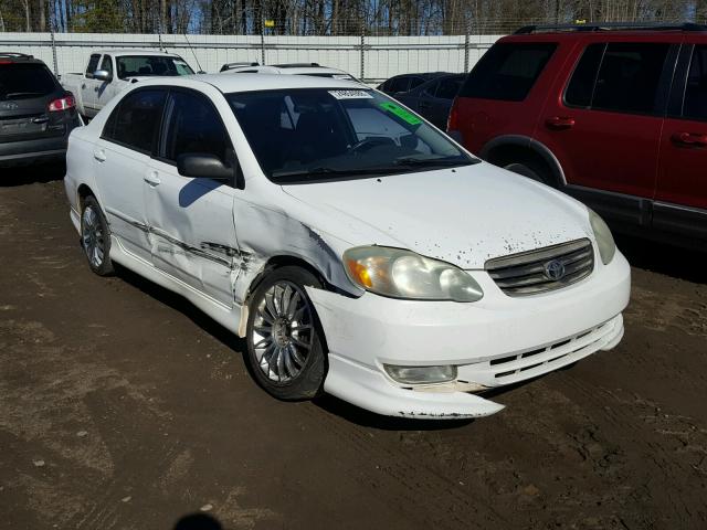 1NXBR32E23Z102465 - 2003 TOYOTA COROLLA CE WHITE photo 1