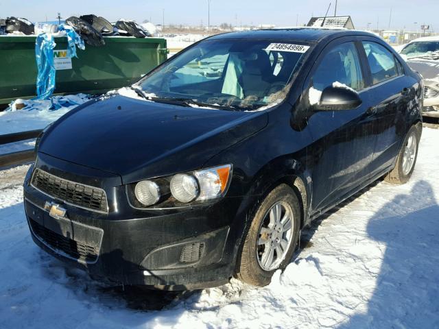 1G1JC5SH8C4135230 - 2012 CHEVROLET SONIC LT BLACK photo 2