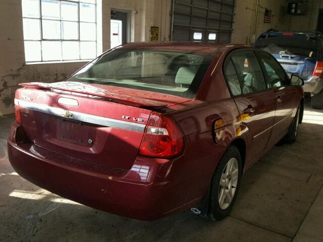 1G1ZT53806F271474 - 2006 CHEVROLET MALIBU LT MAROON photo 4