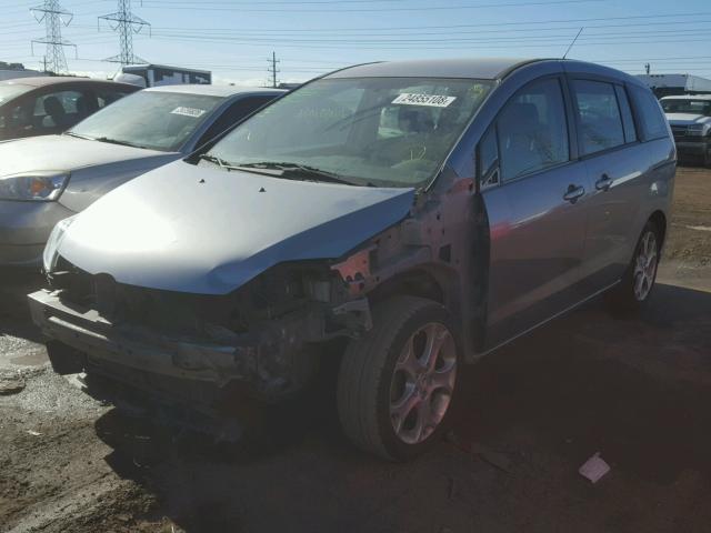 JM1CR2W34A0385337 - 2010 MAZDA 5 GRAY photo 2