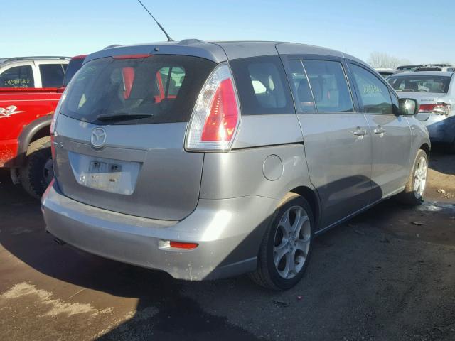 JM1CR2W34A0385337 - 2010 MAZDA 5 GRAY photo 4