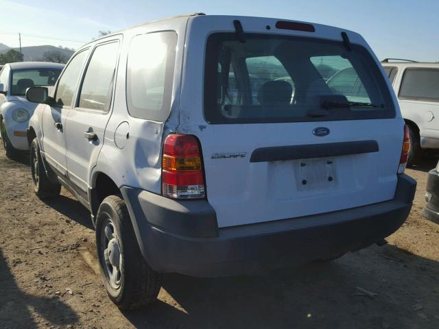 1FMYU02153KD10940 - 2003 FORD ESCAPE XLS WHITE photo 3