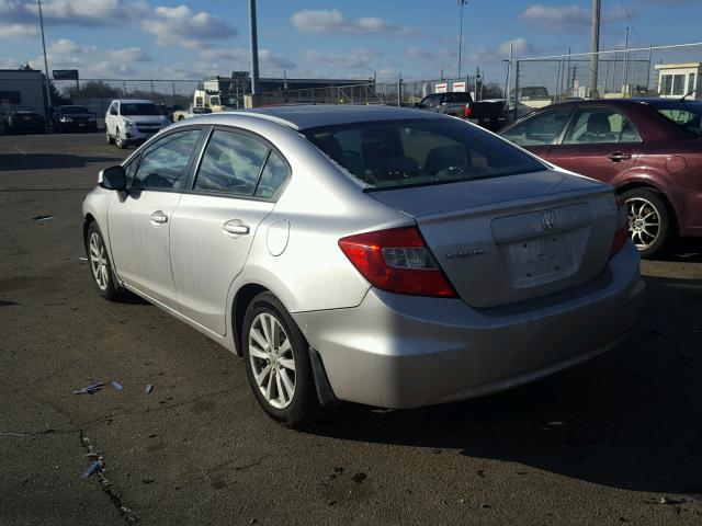 19XFB2F89CE025651 - 2012 HONDA CIVIC EX Gümüş foto 3