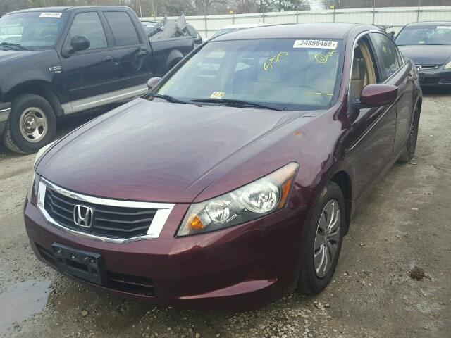 1HGCP26339A075872 - 2009 HONDA ACCORD LX MAROON photo 2