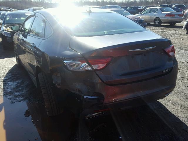 1C3CCCBG7GN129838 - 2016 CHRYSLER 200 S GRAY photo 3