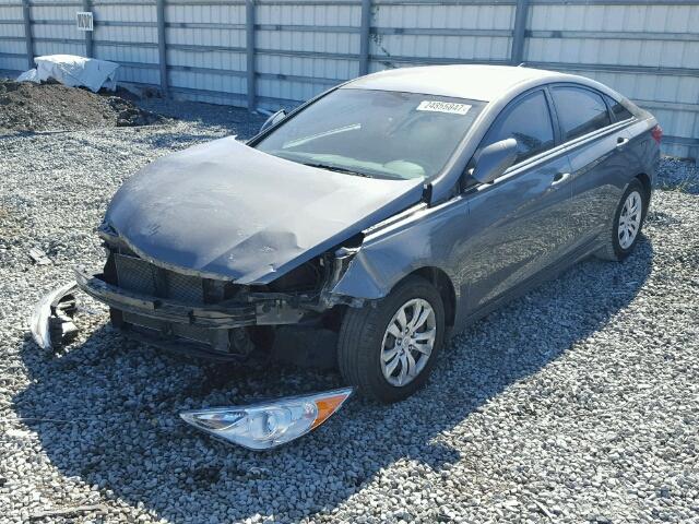 5NPEB4AC9DH508475 - 2013 HYUNDAI SONATA GLS GRAY photo 2