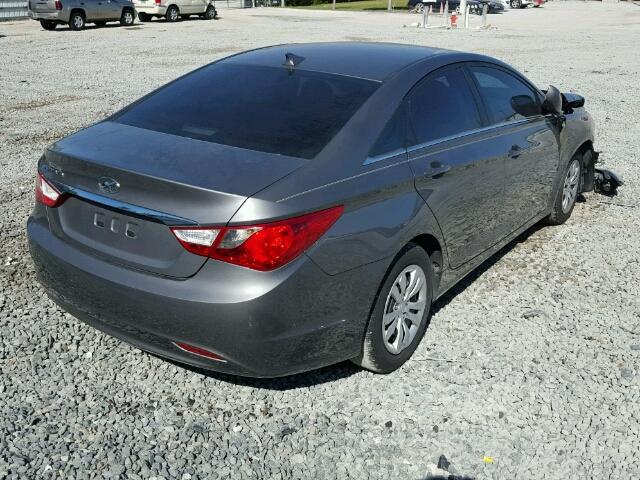 5NPEB4AC9DH508475 - 2013 HYUNDAI SONATA GLS GRAY photo 4