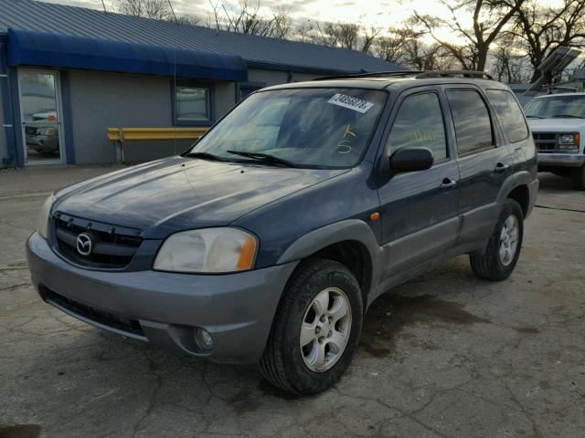 4F2CU08121KM06026 - 2001 MAZDA TRIBUTE LX BLUE photo 2