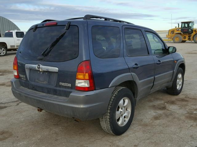 4F2CU08121KM06026 - 2001 MAZDA TRIBUTE LX BLUE photo 4