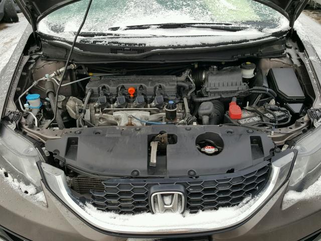 19XFB2F50FE042025 - 2015 HONDA CIVIC LX GRAY photo 7