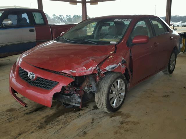 2T1BU40E99C123959 - 2009 TOYOTA COROLLA BA RED photo 2