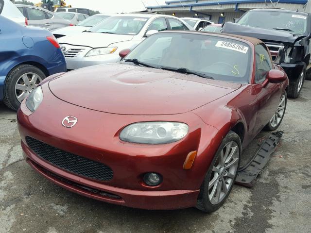 JM1NC25F780145828 - 2008 MAZDA MX-5 MIATA MAROON photo 2