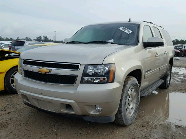 1GNSCJE07DR192086 - 2013 CHEVROLET SUBURBAN C BEIGE photo 2