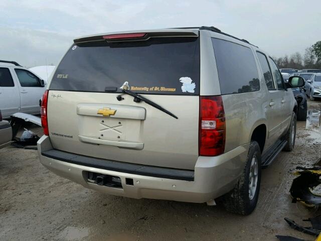 1GNSCJE07DR192086 - 2013 CHEVROLET SUBURBAN C BEIGE photo 4