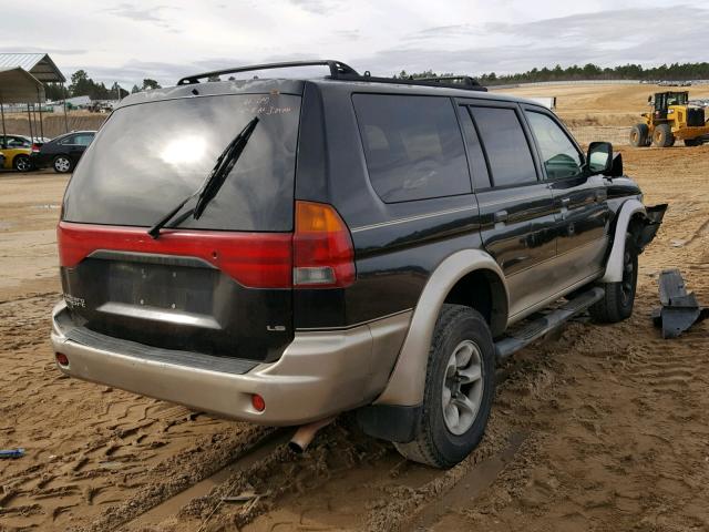 JA4LS31P2WP010785 - 1998 MITSUBISHI MONTERO SP BLACK photo 4