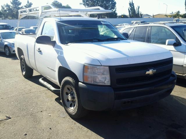 1GCEC14X37Z635147 - 2007 CHEVROLET SILVERADO WHITE photo 1