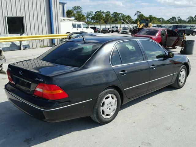 JTHBN30F910034356 - 2001 LEXUS LS 430 BLACK photo 4