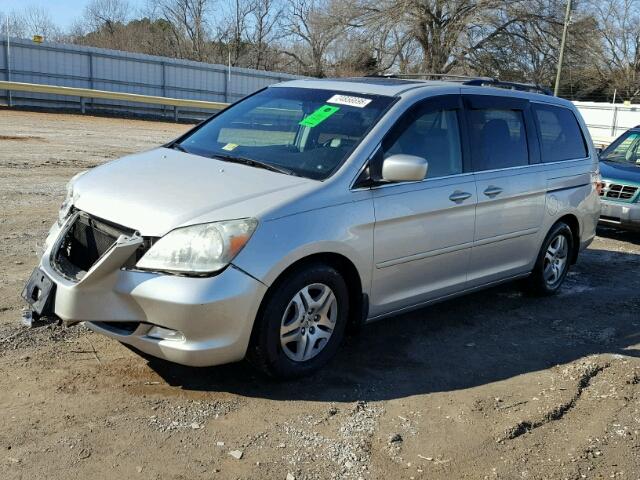 5FNRL38715B083318 - 2005 HONDA ODYSSEY EX SILVER photo 2