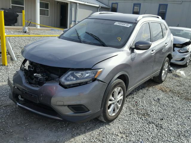 KNMAT2MV4FP535538 - 2015 NISSAN ROGUE S SILVER photo 2