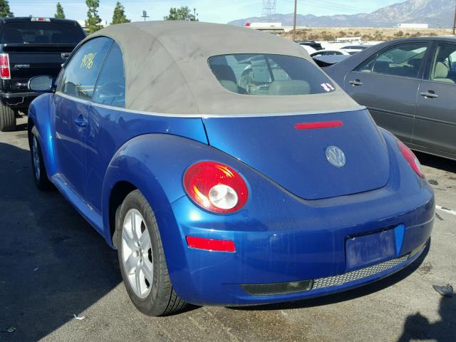 3VWRG31Y27M409226 - 2007 VOLKSWAGEN NEW BEETLE 蓝色 照片 3
