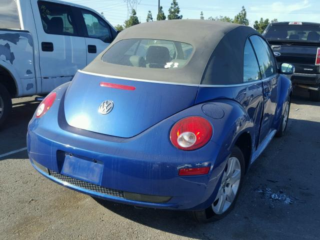 3VWRG31Y27M409226 - 2007 VOLKSWAGEN NEW BEETLE 蓝色 照片 4
