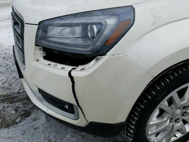 1GKKRRKD6FJ274510 - 2015 GMC ACADIA SLT თეთრი ფოტო 9