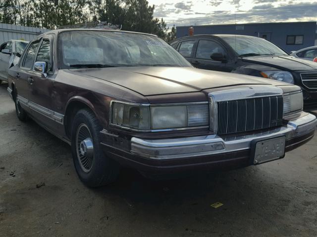 1LNCM81F7LY817986 - 1990 LINCOLN TOWN CAR MAROON photo 1