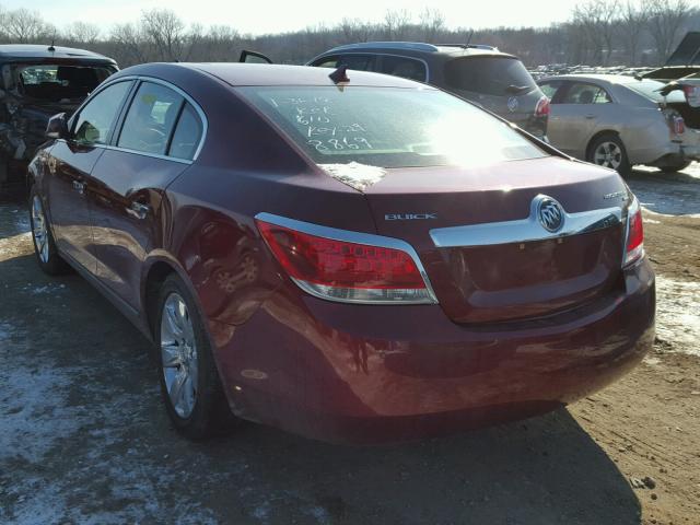 1G4GC5EG4AF278869 - 2010 BUICK LACROSSE C RED photo 3