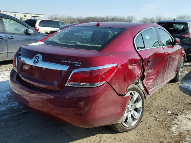 1G4GC5EG4AF278869 - 2010 BUICK LACROSSE C RED photo 4