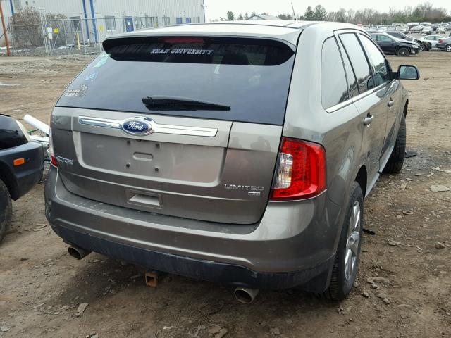 2FMDK4KC8CBA89762 - 2012 FORD EDGE LIMIT BROWN photo 4