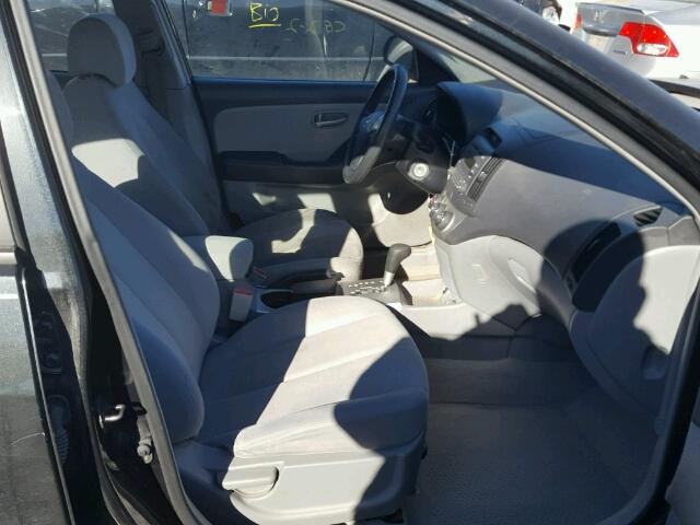 KMHDU46D77U147888 - 2007 HYUNDAI ELANTRA GL BLACK photo 5