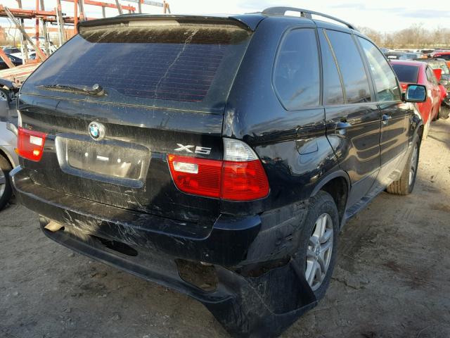 5UXFA13525LY03613 - 2005 BMW X5 3.0I BLACK photo 4