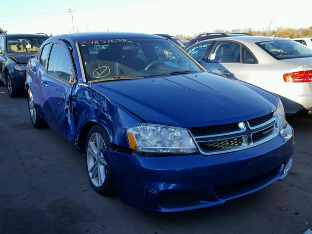 1C3CDZAG5CN281242 - 2012 DODGE AVENGER SE BLUE photo 1