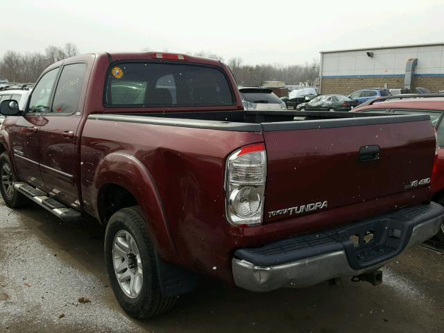 5TBDT44185S478165 - 2005 TOYOTA TUNDRA DOU MAROON photo 3