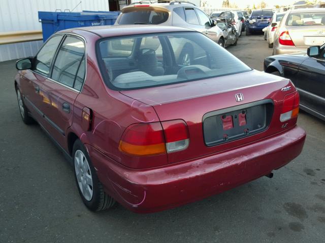 1HGEJ6679WL036790 - 1998 HONDA CIVIC LX RED photo 3