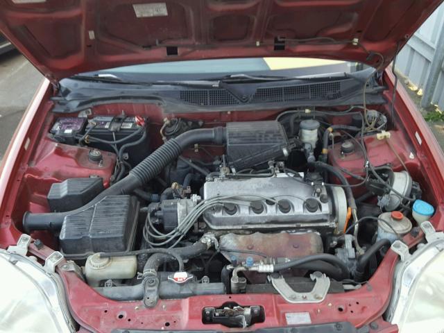 1HGEJ6679WL036790 - 1998 HONDA CIVIC LX RED photo 7