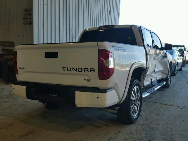 5TFAW5F10HX657965 - 2017 TOYOTA TUNDRA CRE WHITE photo 4