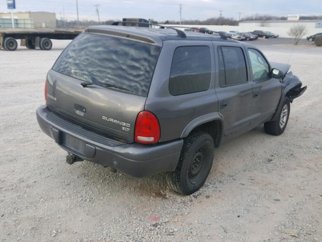 1D4HS48N63F596983 - 2003 DODGE DURANGO SL SILVER photo 4