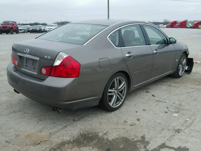 JNKAY01E07M307161 - 2007 INFINITI M35 BASE BEIGE photo 4