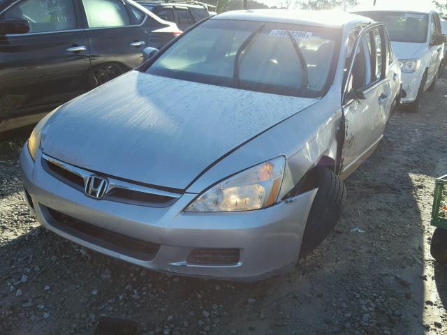 1HGCM56857A112424 - 2007 HONDA ACCORD EX SILVER photo 2