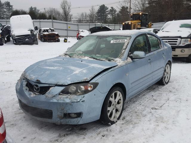 JM1BK32G681123225 - 2008 MAZDA 3 I BLUE photo 2