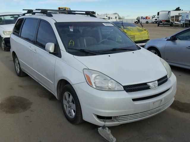 5TDZA22C04S168781 - 2004 TOYOTA SIENNA XLE WHITE photo 1