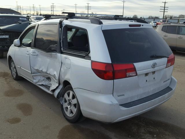 5TDZA22C04S168781 - 2004 TOYOTA SIENNA XLE WHITE photo 3