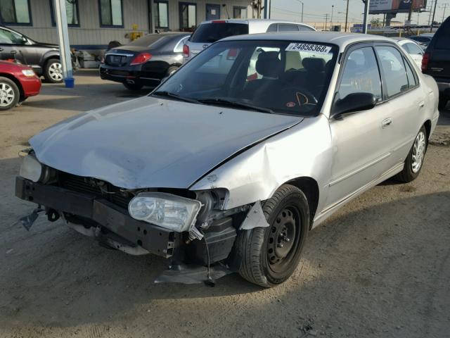 1NXBR12E21Z471263 - 2001 TOYOTA COROLLA CE SILVER photo 2