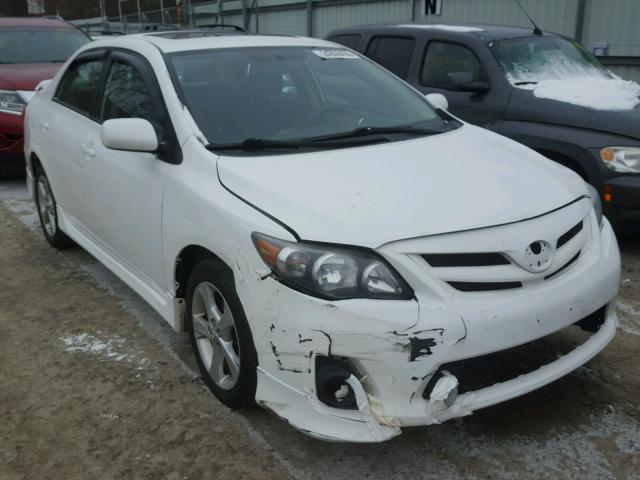 2T1BU4EE0BC569349 - 2011 TOYOTA COROLLA BA WHITE photo 1