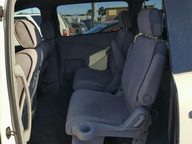 5N1BV28U76N108717 - 2006 NISSAN QUEST S WHITE photo 6