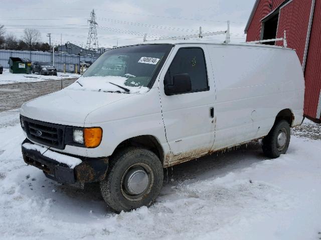 1FTNE24W56HA09997 - 2006 FORD ECONOLINE WHITE photo 2