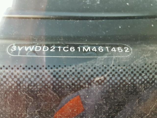 3VWDD21C61M461452 - 2001 VOLKSWAGEN NEW BEETLE 银色 照片 10